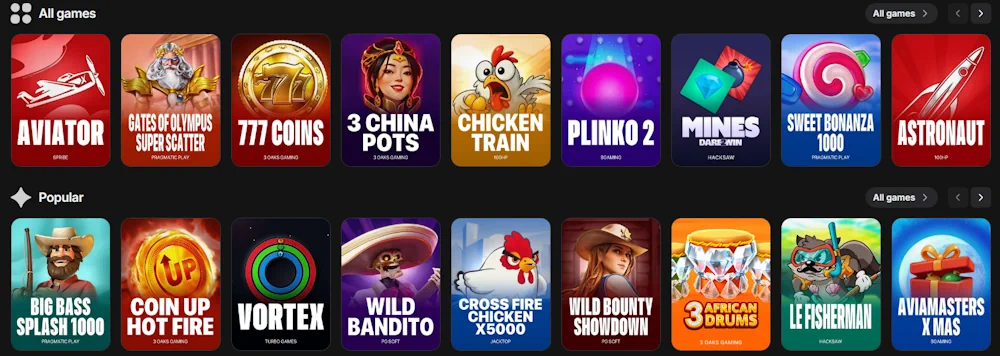 1Win Giochi Casinò